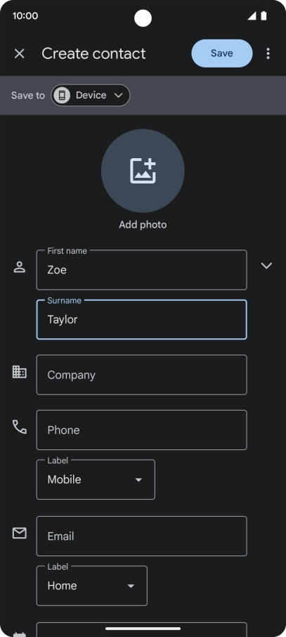 Press Phone and key in the required phone number.