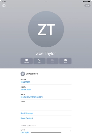 Slide your finger upwards starting from the bottom of the screen to return to the home screen.