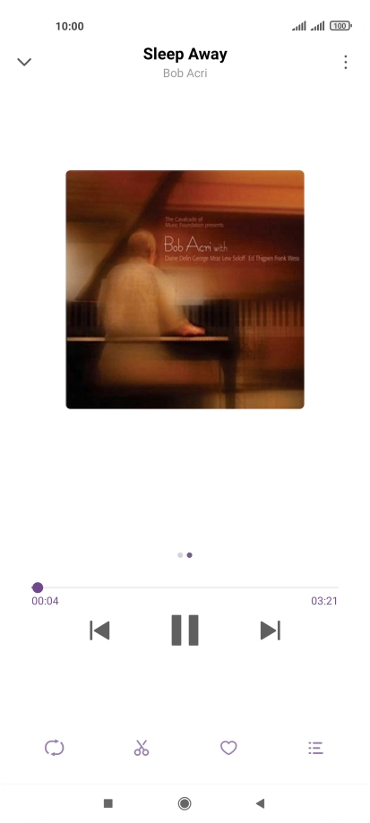 Press arrow right to go to the next audio file.