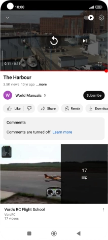 Press the Home key to return to the home screen.