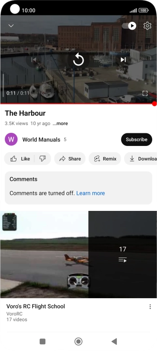 Press the Home key to return to the home screen.