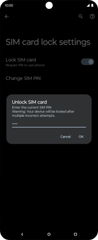 Key in your PIN and press OK.