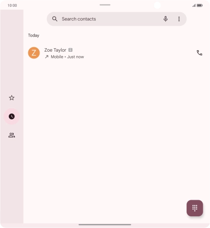 Press and hold the required number.