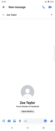 Press the text input field. Press the text input field.