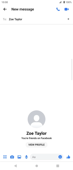 Press the text input field. Press the text input field.