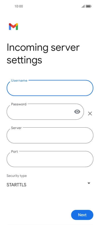 Press the field below 