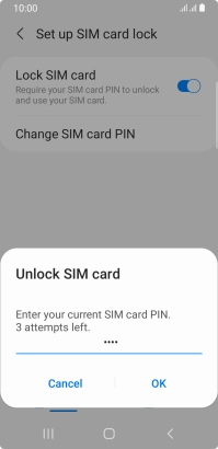 Key in your PIN and press OK.