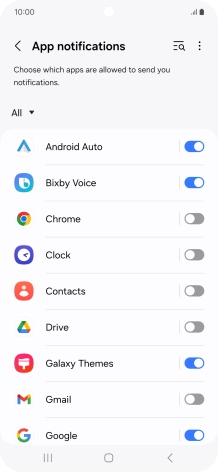 Press the drop down list.