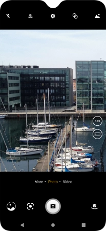 If the camera is turned on, press the video icon.