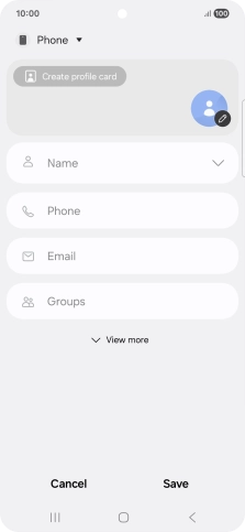 Press the address book drop down list.
