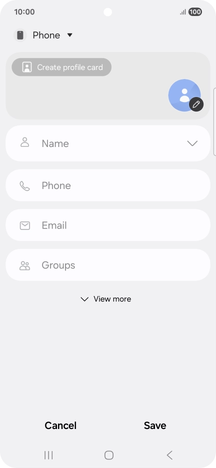 Press the address book drop down list.