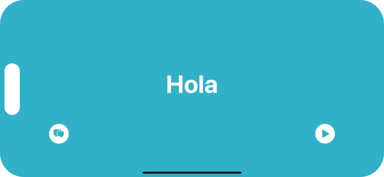 Press the split view icon to go back to display of both languages. Press the split view icon to go back to display of both languages.