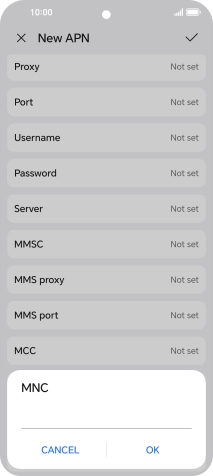 Key in 15 and press OK.