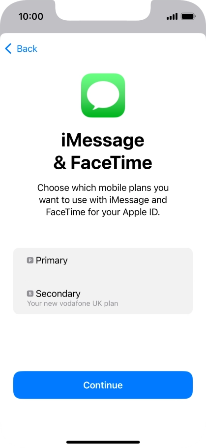 Press the required price plan.