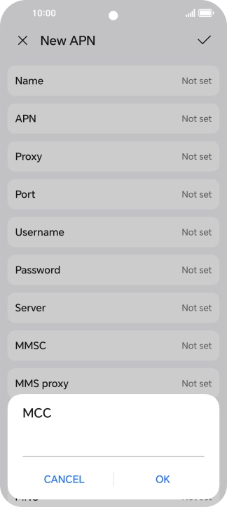 Key in 234 and press OK.