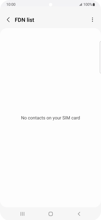 Press the menu icon.