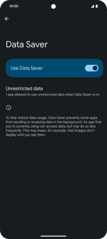 Press Unrestricted data.