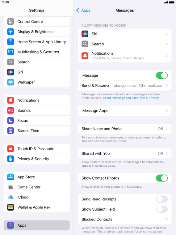 Press the Home key to return to the home screen.