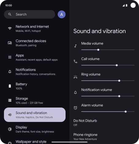 Press Phone ringtone. Press Phone ringtone.