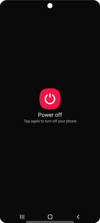 Press Power off. Press Power off.