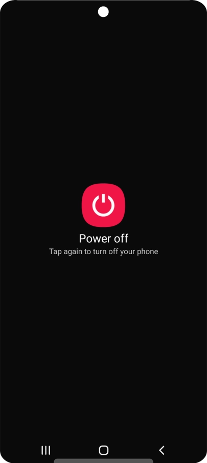 Press Power off. Press Power off.