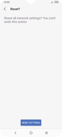 Press RESET SETTINGS.