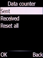 Select Sent and press the Left selection key.