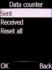 Select Sent and press the Left selection key.