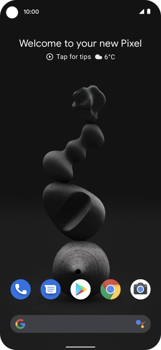 Slide your finger downwards starting from the top of the screen.