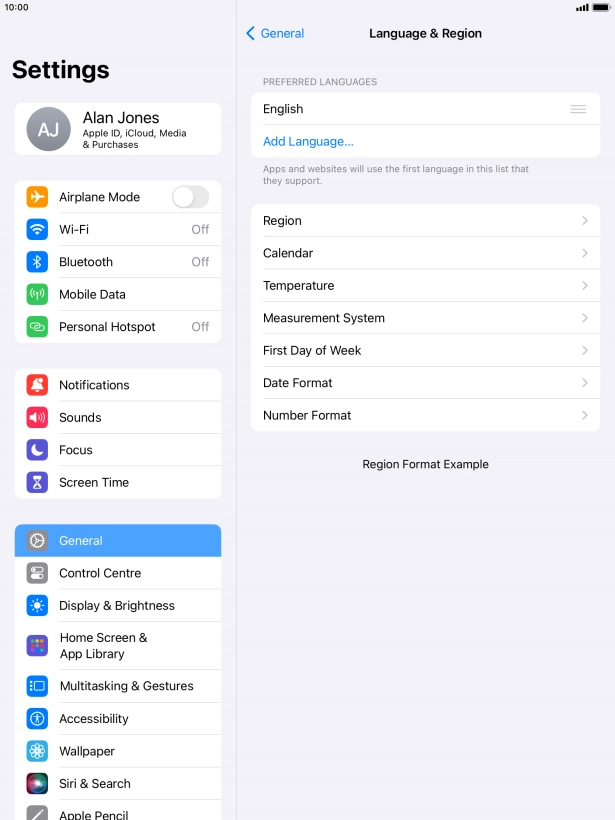 Press Add Language....