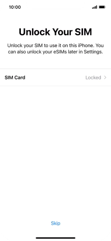 Press SIM Card. Press SIM Card.
