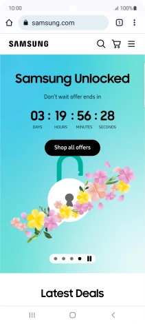 Press the address bar.