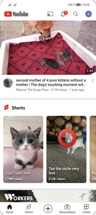 Press the upload icon.