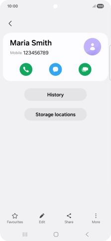 Press the Home key to return to the home screen.