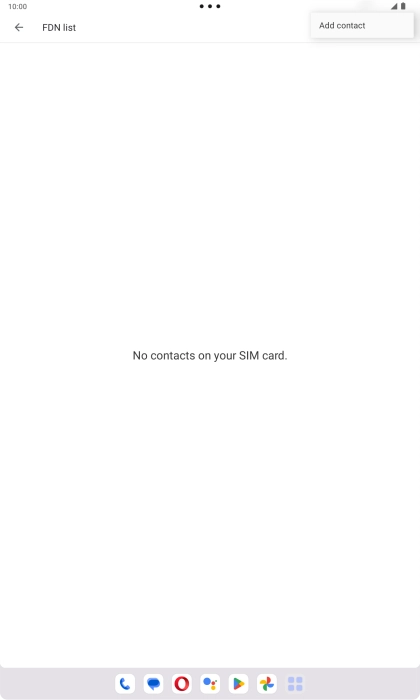 Press Add contact. Press Add contact.