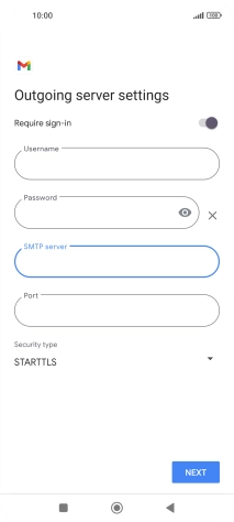 Press the field below 