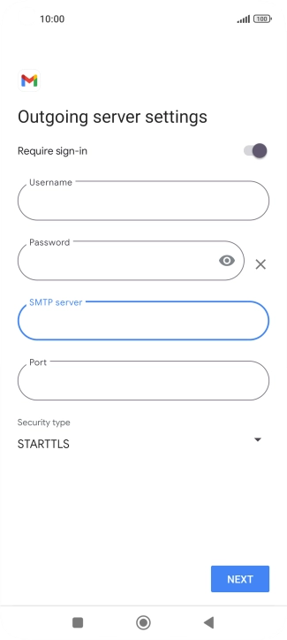 Press the field below 