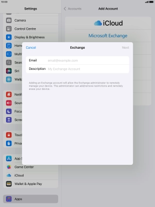 Press Email and key in your email address. Press Email and key in your email address.