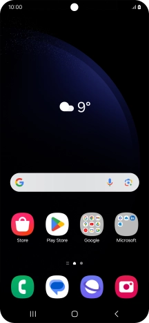 The battery charging icon shows that the battery is charging.