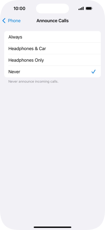 Press Always to turn on the function when silent mode is turned off.