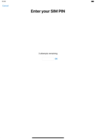 If your SIM is locked, key in your PIN and press OK. If your SIM is locked, key in your PIN and press OK.