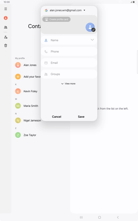 Press Name and key in the required name. Press Name and key in the required name.