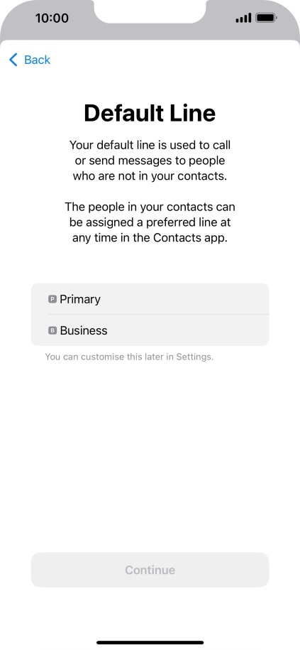 Press the required price plan. Press the required price plan.