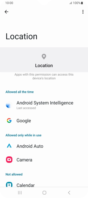 Press the required app.