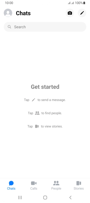 Press the search field and key in the first letters of the recipient's name. Press the search field and key in the first letters of the recipient's name.