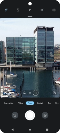 If the camera is turned on, press Video.