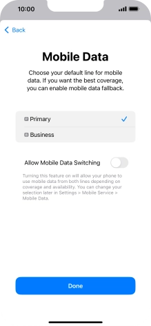 Press the indicator next to Press the indicator next to