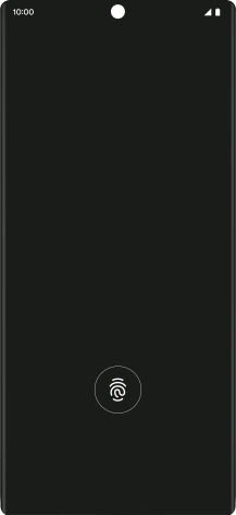 Place your finger on the fingerprint sensor to unlock your phone.