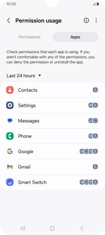 Press the drop down list.