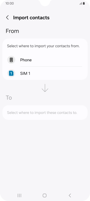 Press the name of the SIM.